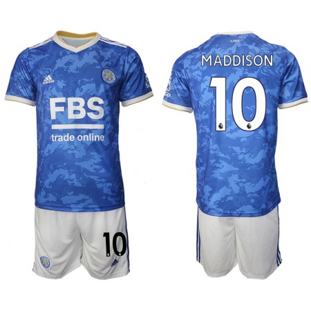 Leicester City James Maddison 10 Børn Hjemme Fodboldsæt 2021-22 S/S (+ Korte bukser)